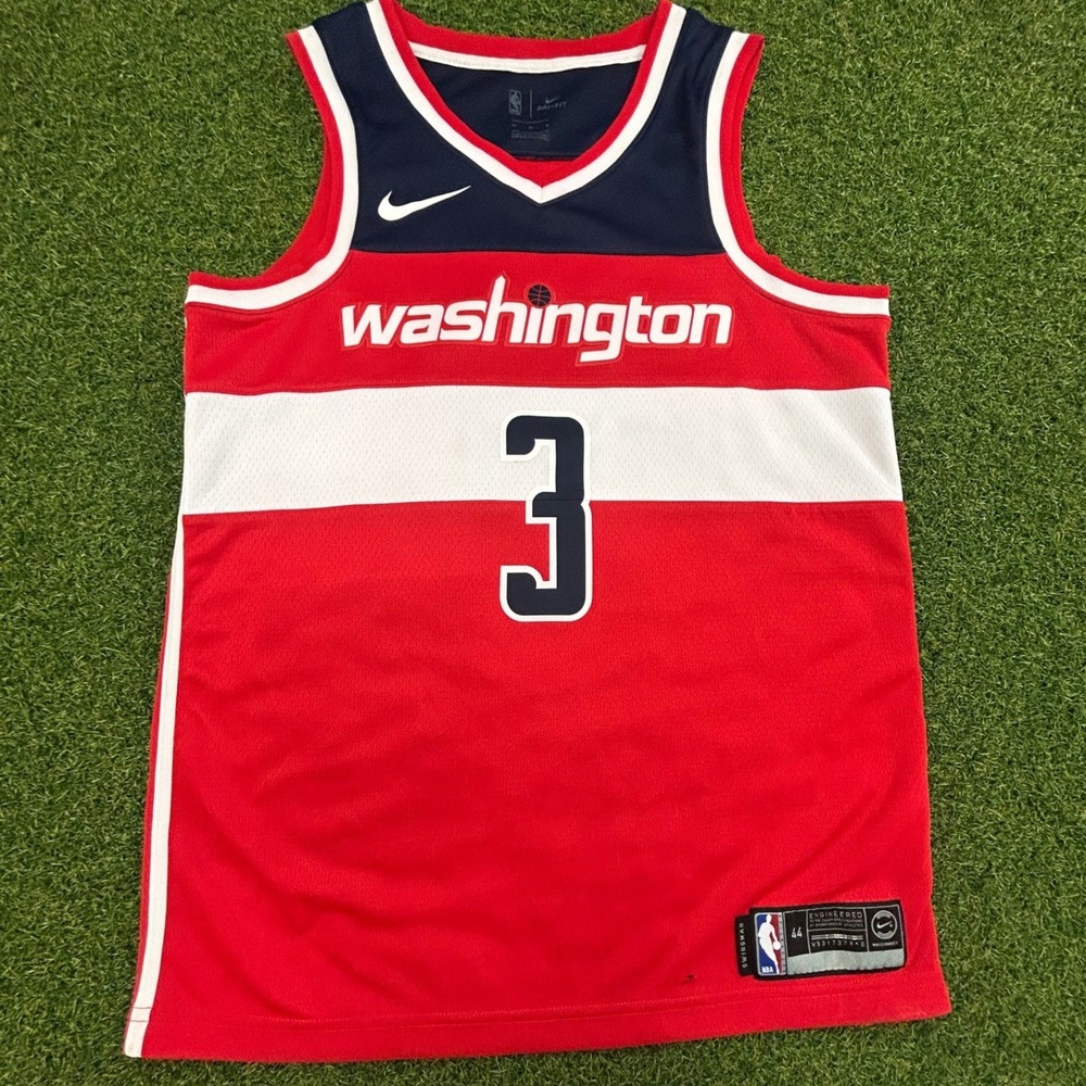 Nike Washington Wizards Bradley Beal #3 Swingman Jersey Red Navy Blue Size 44 M